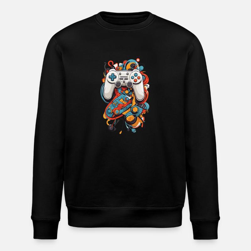 Art abstrait Esthétique Gamer Design - Sweat bio ROLLER Stanley/Stella Unisexe - noir
