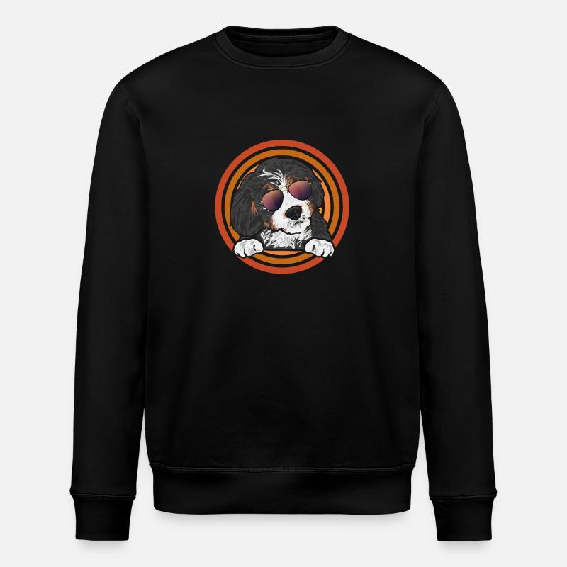 Chien Bernedoodle - Sweat bio ROLLER Stanley/Stella Unisexe - noir