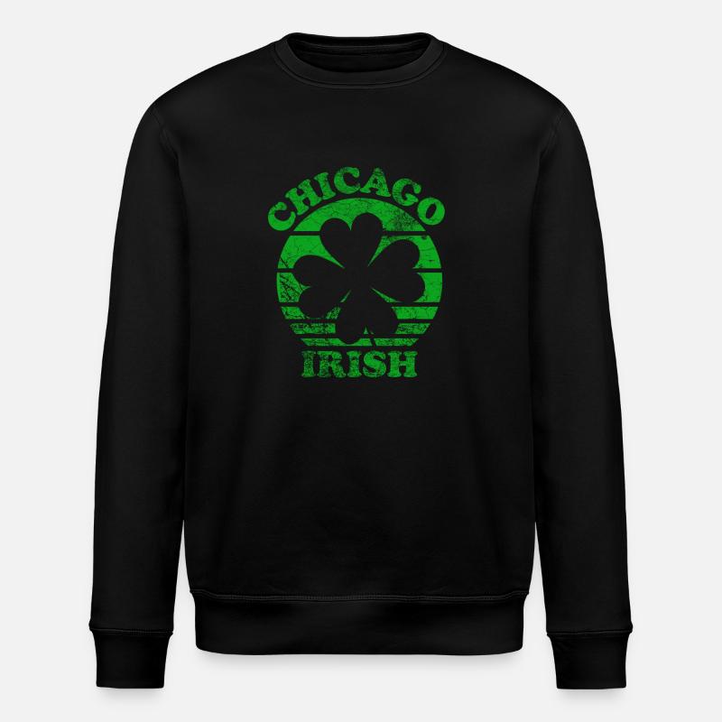 Irlandais de Chicago - Sweat bio ROLLER Stanley/Stella Unisexe - noir