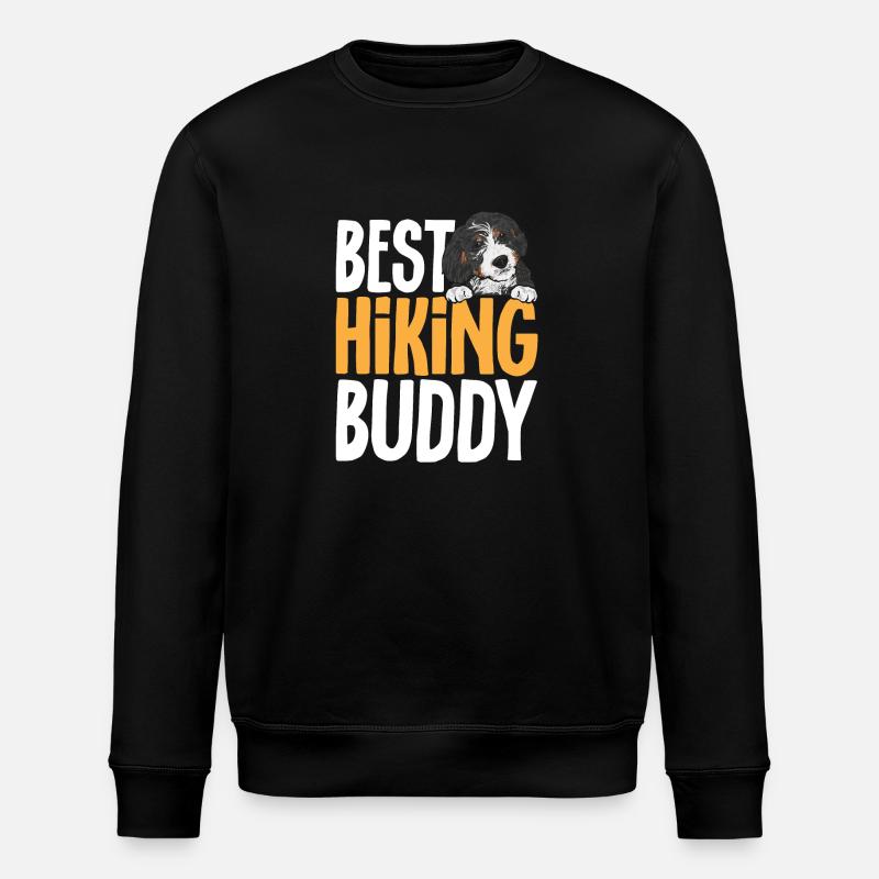 Bernedoodle Dog - Stanley/Stella ROLLER Unisex Organic Sweatshirt - black
