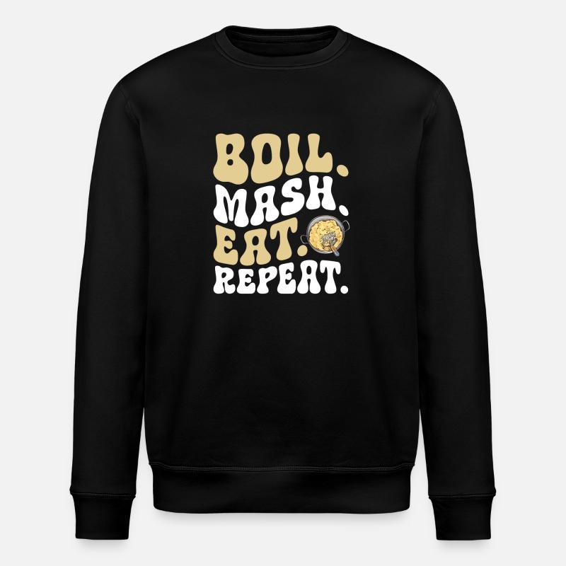 Mashed potatoes Mashed potatoes - Stanley/Stella ROLLER Unisex Organic Sweatshirt - black