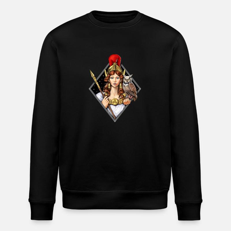 Athene Griechische Göttin - Stanley/Stella Unisex Bio-Sweatshirt ROLLER - Schwarz