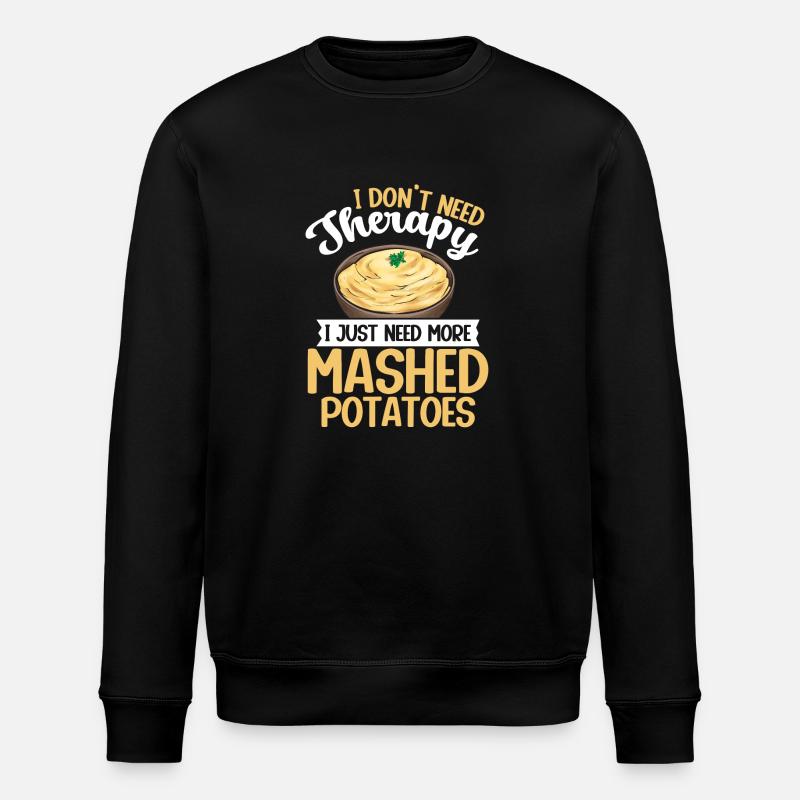 Mashed potatoes Mashed potatoes - Stanley/Stella ROLLER Unisex Organic Sweatshirt - black