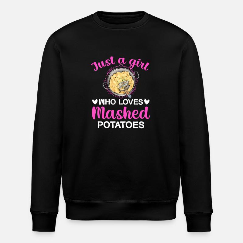 Mashed potatoes Mashed potatoes - Stanley/Stella ROLLER Unisex Organic Sweatshirt - black