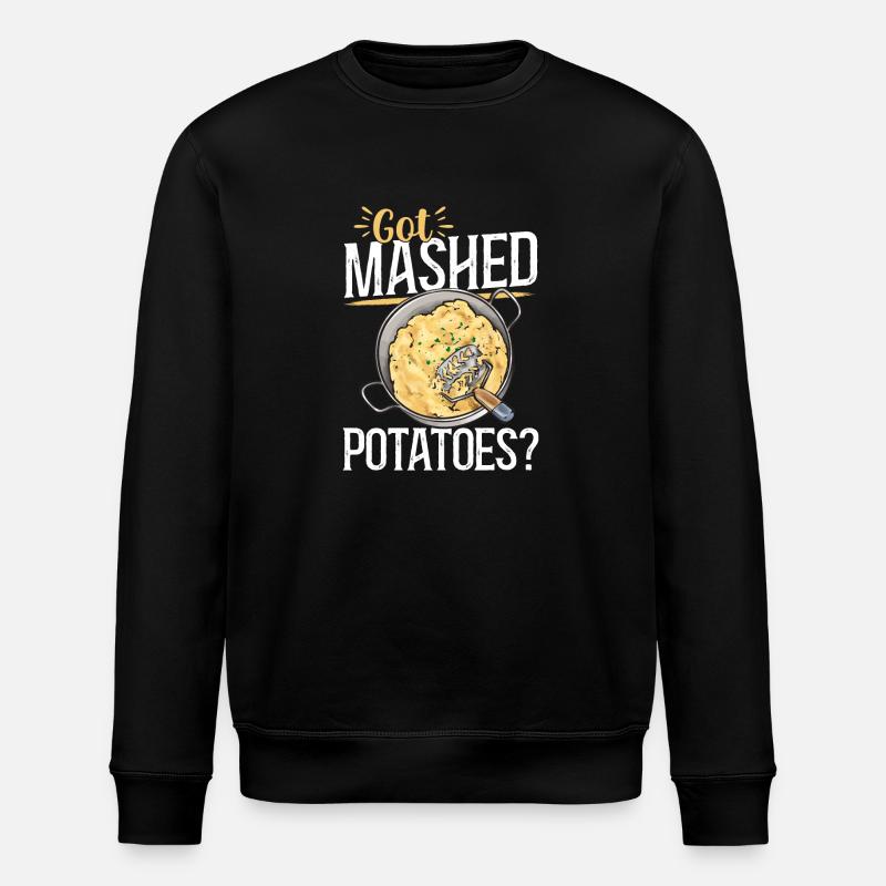 Mashed potatoes Mashed potatoes - Stanley/Stella ROLLER Unisex Organic Sweatshirt - black