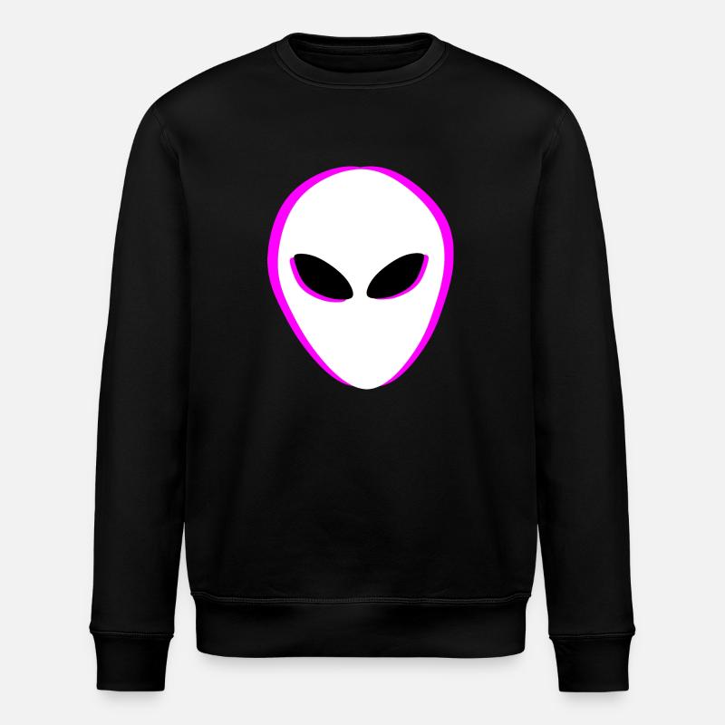Aliens Alien Head - Stanley/Stella ROLLER Unisex Organic Sweatshirt - black