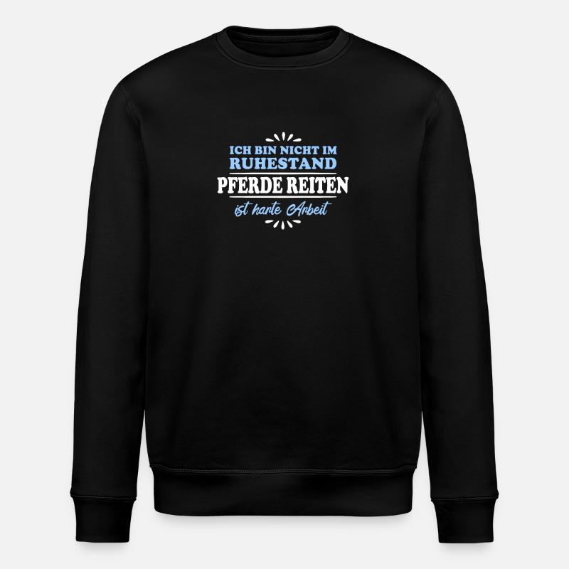 Pensionné Retraité Cavalier - Sweat bio ROLLER Stanley/Stella Unisexe - noir