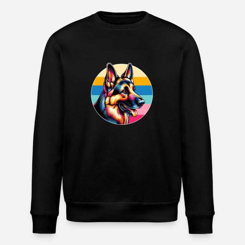 Schäferhund - Stanley/Stella Unisex Bio-Sweatshirt ROLLER - Schwarz