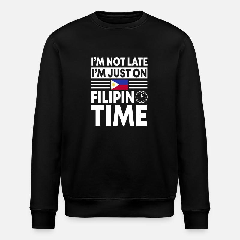 Heure philippine - Sweat bio ROLLER Stanley/Stella Unisexe - noir