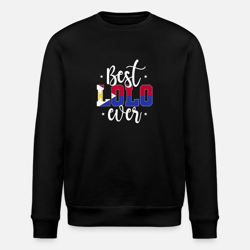 Lolo Philippinischer Opa - Stanley/Stella Unisex Bio-Sweatshirt ROLLER - Schwarz