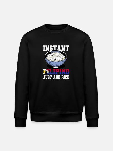 Filipino Rice Lover - Stanley/Stella ROLLER Unisex Organic Sweatshirt - black