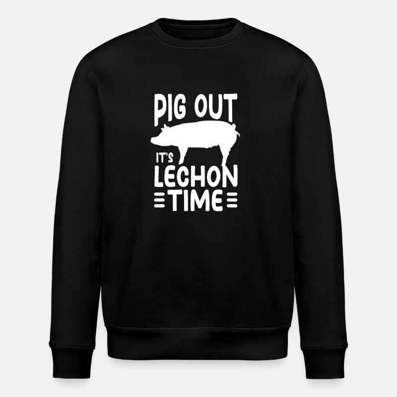 Lechon - Stanley/Stella ROLLER Unisex Organic Sweatshirt - black