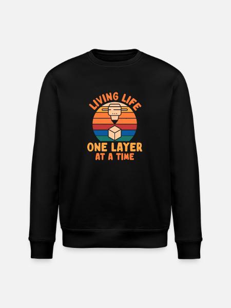 3D Printer 3D Printing - Stanley/Stella ROLLER Unisex Organic Sweatshirt - black