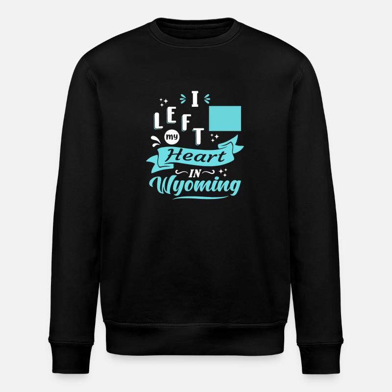 Wyoming Souvenir Liebe - Stanley/Stella Unisex Bio-Sweatshirt ROLLER - Schwarz