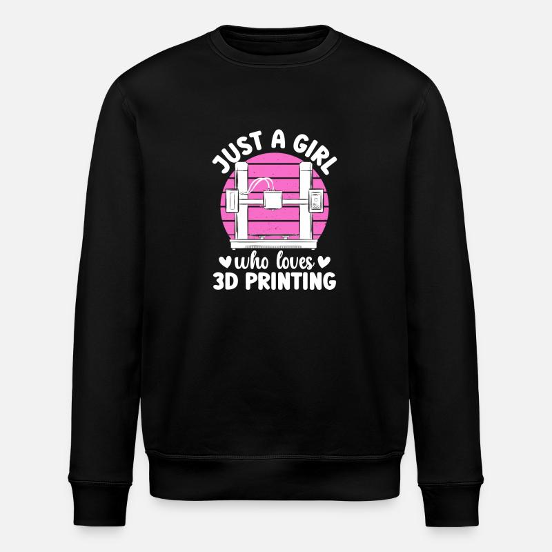 Imprimante 3D Impression 3D - Sweat bio ROLLER Stanley/Stella Unisexe - noir