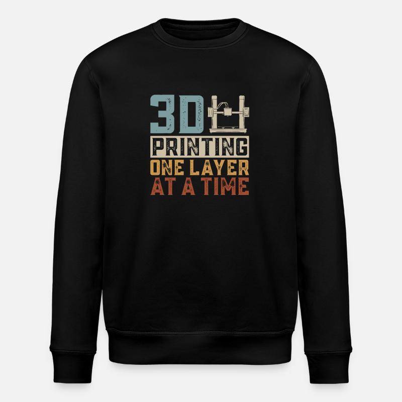 Imprimante 3D Impression 3D - Sweat bio ROLLER Stanley/Stella Unisexe - noir