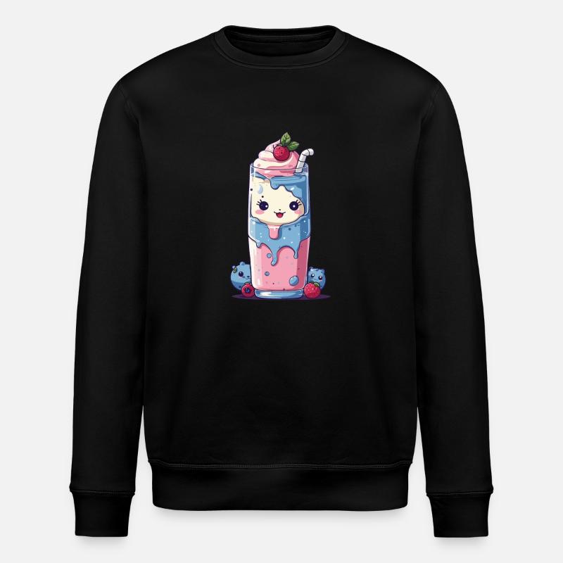 Myrtilles Milkshake Fun Kawaii Anime - Sweat bio ROLLER Stanley/Stella Unisexe - noir