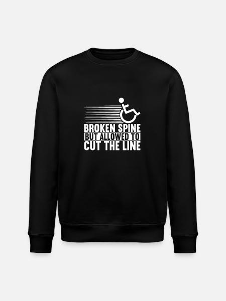 Wheelchair users Wheelchair - Stanley/Stella ROLLER Unisex Organic Sweatshirt - black