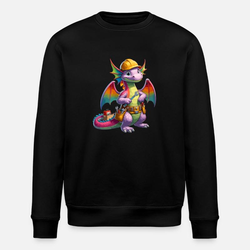 Dragon en tant qu’artisan - Sweat bio ROLLER Stanley/Stella Unisexe - noir
