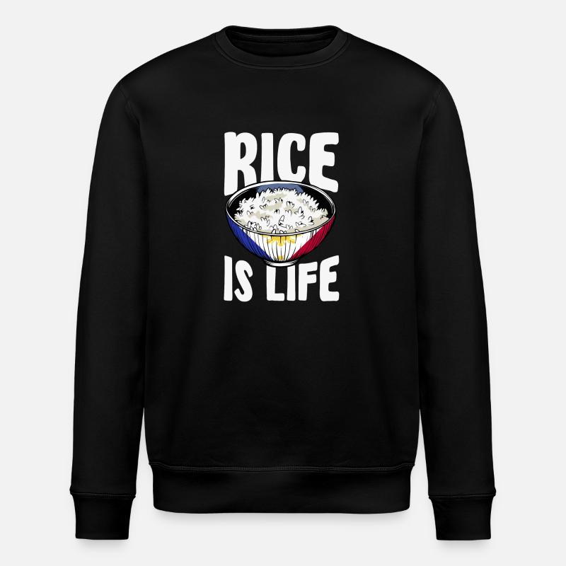 Reis Ist Leben – Geschenkidee - Stanley/Stella Unisex Bio-Sweatshirt ROLLER - Schwarz