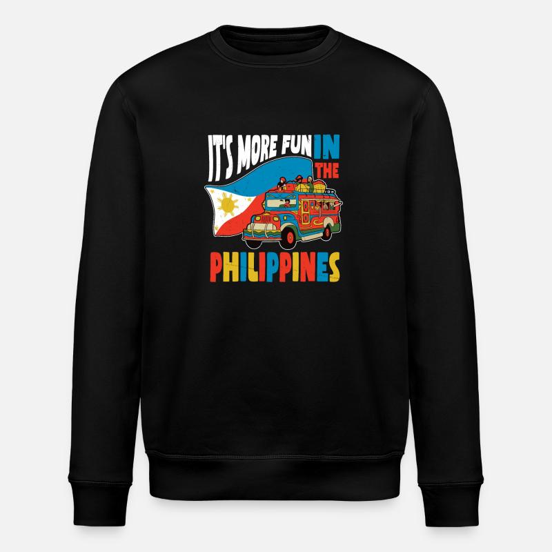 Citation des Philippines - Sweat bio ROLLER Stanley/Stella Unisexe - noir