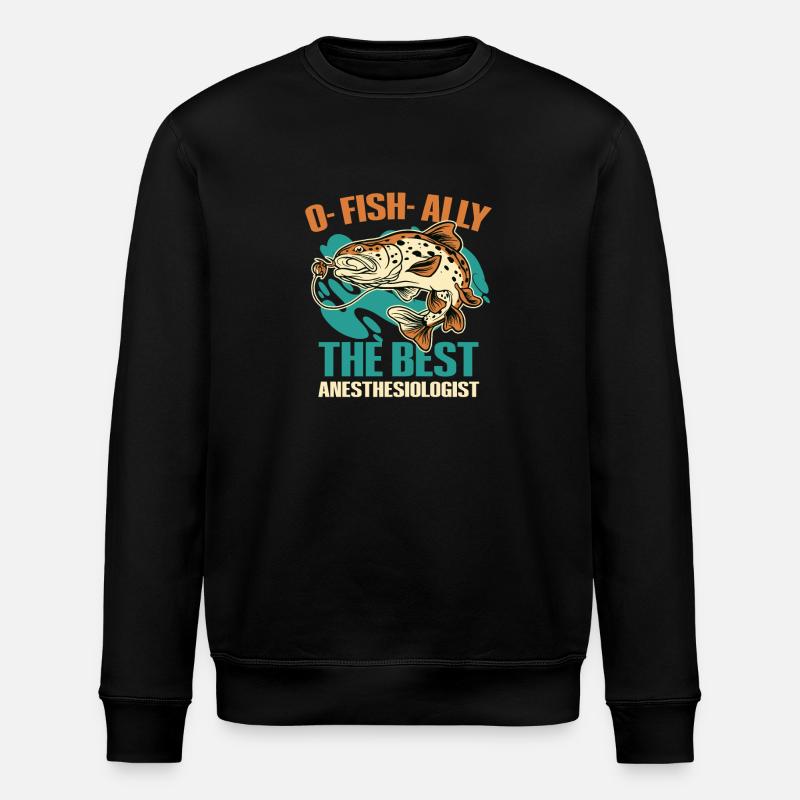 Anesthésiste pêcheur - Sweat bio ROLLER Stanley/Stella Unisexe - noir