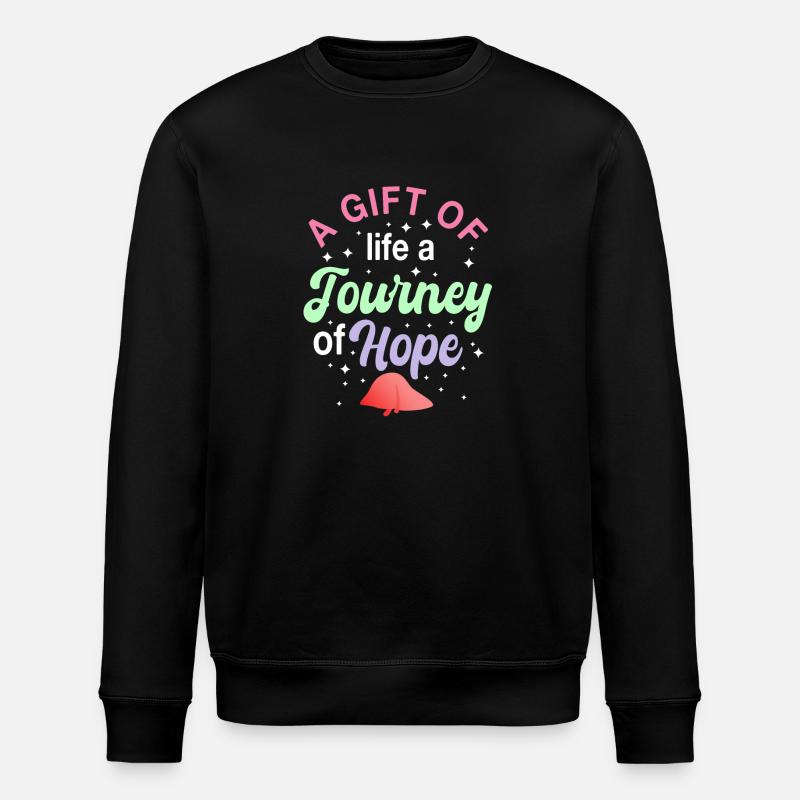 Leber Transplantation Shirt - Stanley/Stella Unisex Bio-Sweatshirt ROLLER - Schwarz