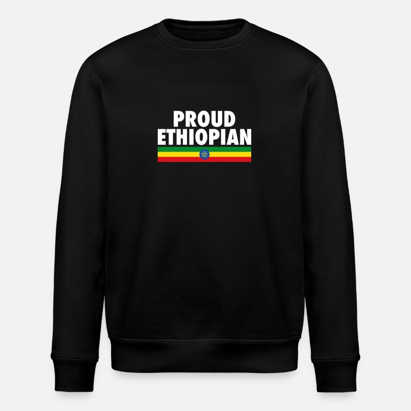 Fier drapeau éthiopien - Sweat bio ROLLER Stanley/Stella Unisexe - noir