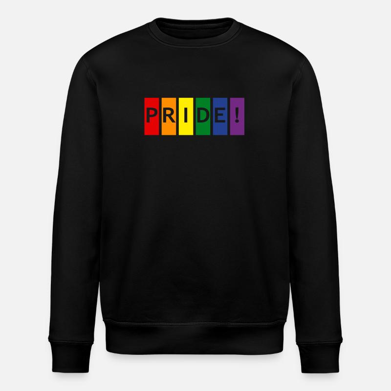 Pride-Farben - Stanley/Stella Unisex Bio-Sweatshirt ROLLER - Schwarz