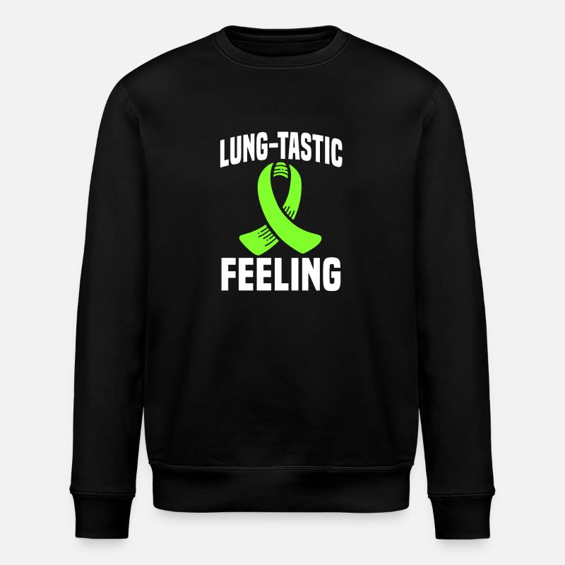 Lung Transplant Pun - Stanley/Stella ROLLER Unisex Organic Sweatshirt - black