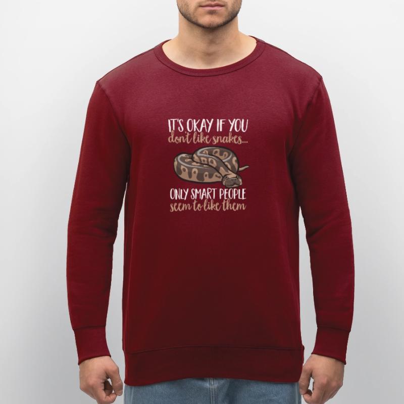 Ball Python Schlange Königspython Stanley/Stella Unisex Bio-Sweatshirt ROLLER