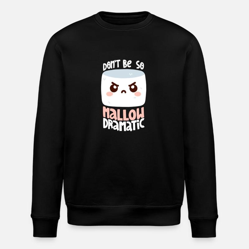 Melodramatisches Marshmallow - Stanley/Stella Unisex Bio-Sweatshirt ROLLER - Schwarz