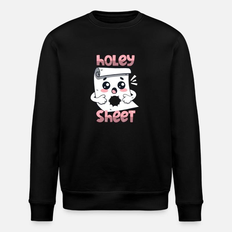 Holey Sheet - Stanley/Stella Unisex Bio-Sweatshirt ROLLER - Schwarz