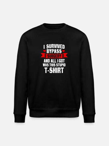 Bypass surgery t-shirt - Stanley/Stella ROLLER Unisex Organic Sweatshirt - black