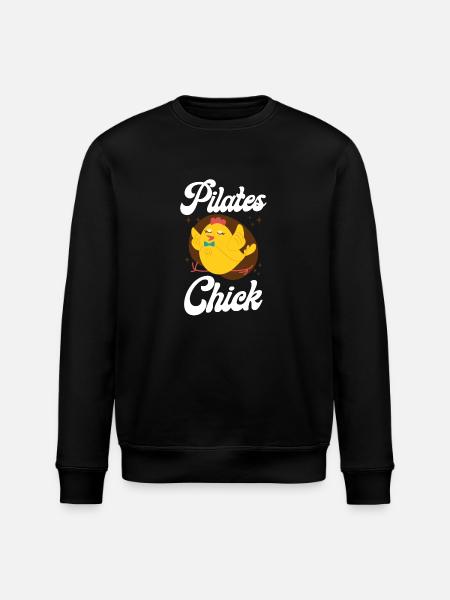 Pilates Instructor Teacher Chicken - Stanley/Stella ROLLER Unisex Organic Sweatshirt - black