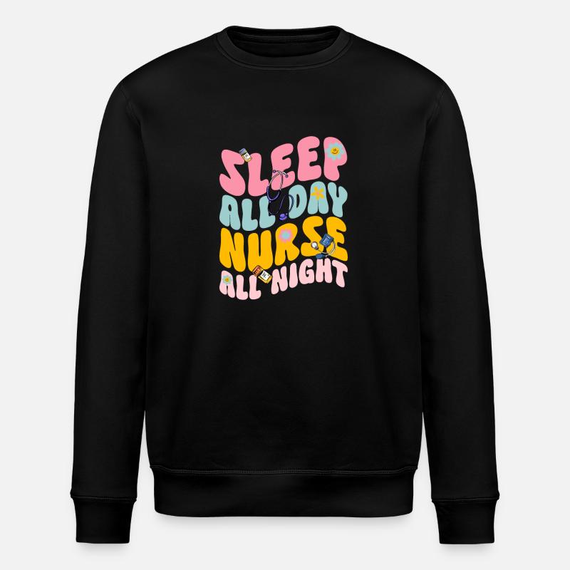 Infirmière de nuit - Sweat bio ROLLER Stanley/Stella Unisexe - noir