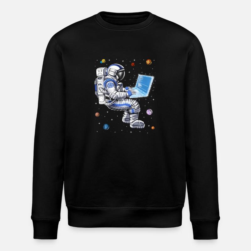 Programmierer für Weltraumastronauten - Stanley/Stella Unisex Bio-Sweatshirt ROLLER - Schwarz