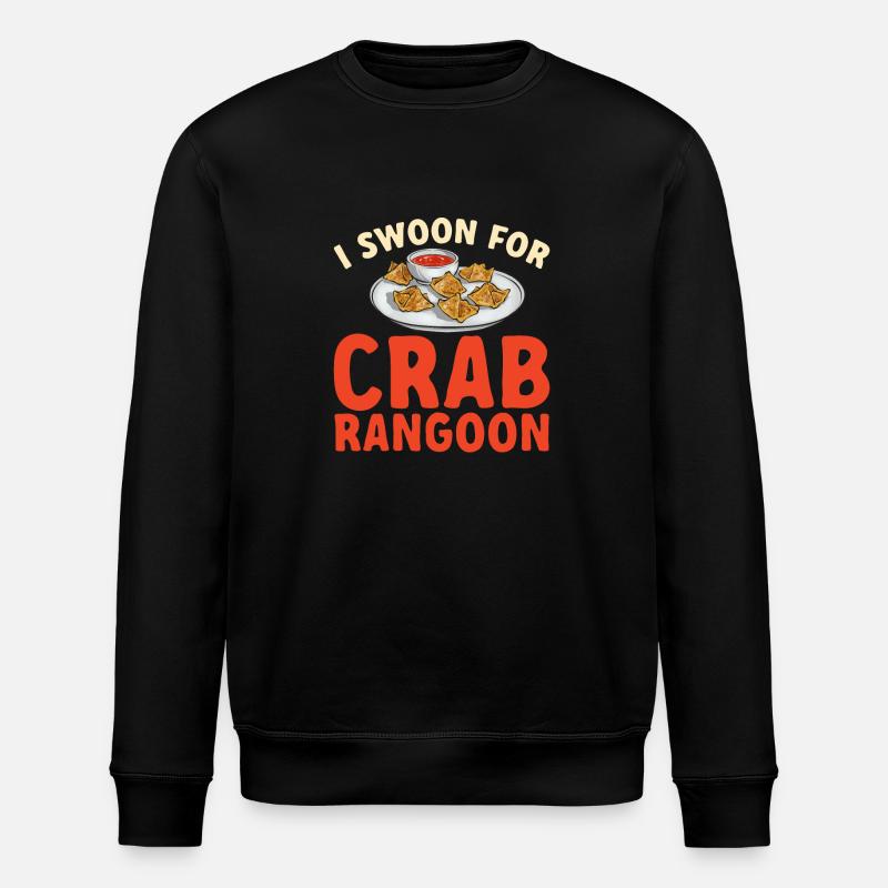 Krabben Rangoon Crab Rangoon - Stanley/Stella Unisex Bio-Sweatshirt ROLLER - Schwarz