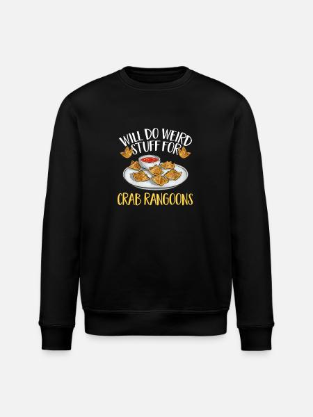 Krabben Rangoon Crab Rangoon - Stanley/Stella ROLLER Unisex Organic Sweatshirt - black