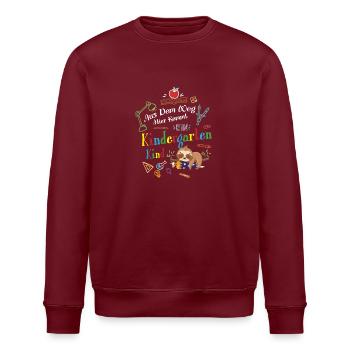 Aus Der Weg Hier Kommt Ein Kindergartenkind - Stanley/Stella Unisex Bio-Sweatshirt ROLLER - Burgunderrot - Vorne - Nik (191cm)