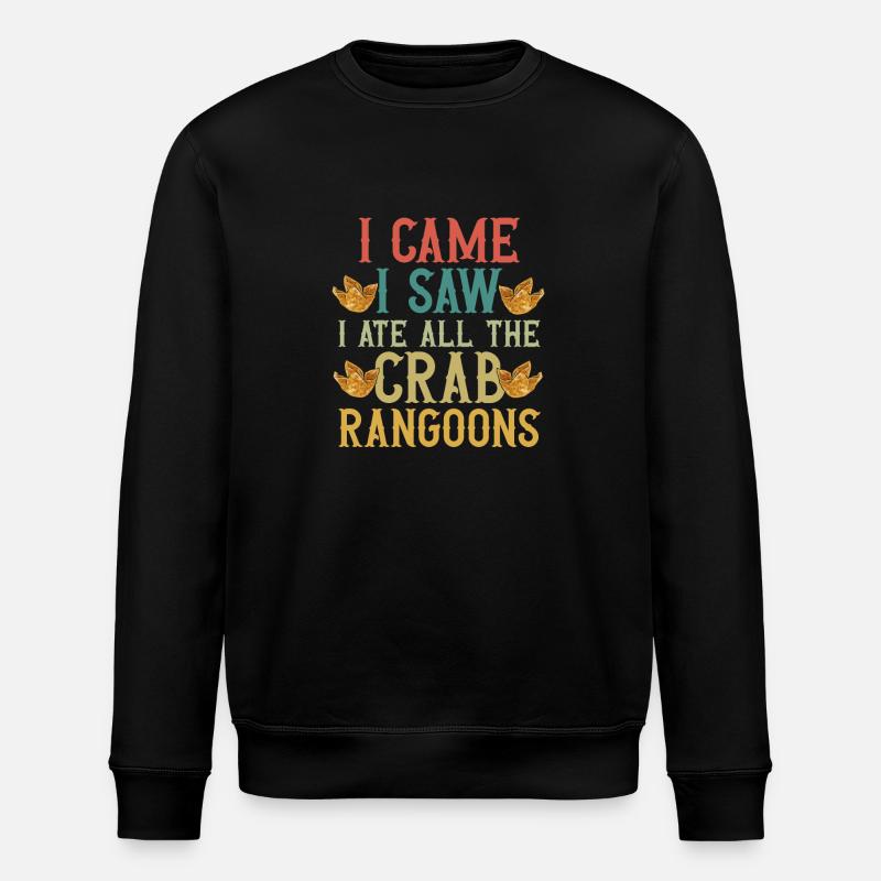 Krabben Rangoon Crab Rangoon - Stanley/Stella Unisex Bio-Sweatshirt ROLLER - Schwarz