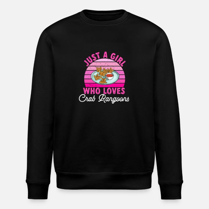 Krabben Rangoon Crab Rangoon - Stanley/Stella ROLLER Unisex Organic Sweatshirt - black