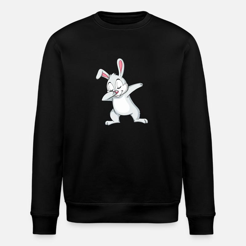 Happy Bunny Dabbing Animation Amusante - Sweat bio ROLLER Stanley/Stella Unisexe - noir