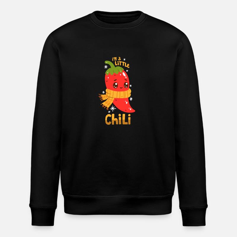 Chili pun - Stanley/Stella ROLLER Unisex Organic Sweatshirt - black