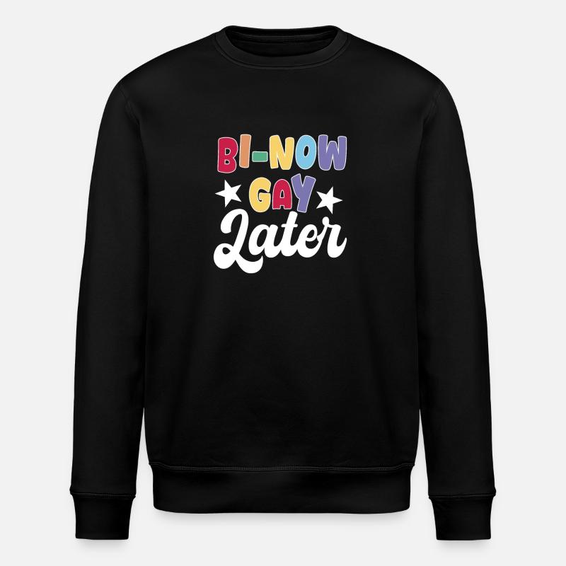 Bisexual pun - Stanley/Stella ROLLER Unisex Organic Sweatshirt - black