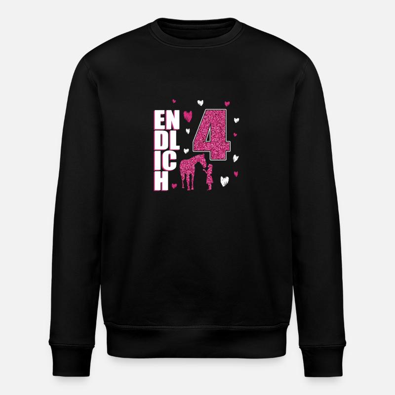 Enfin 4 chevaux poney - Sweat bio ROLLER Stanley/Stella Unisexe - noir