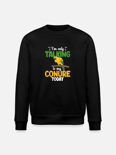 Parakeet Parrot Parakeet Bird - Stanley/Stella ROLLER Unisex Organic Sweatshirt - black
