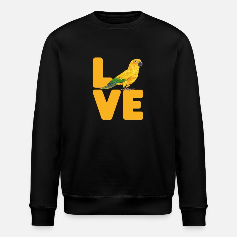 Perruche Perroquet Perruche Oiseau - Sweat bio ROLLER Stanley/Stella Unisexe - noir