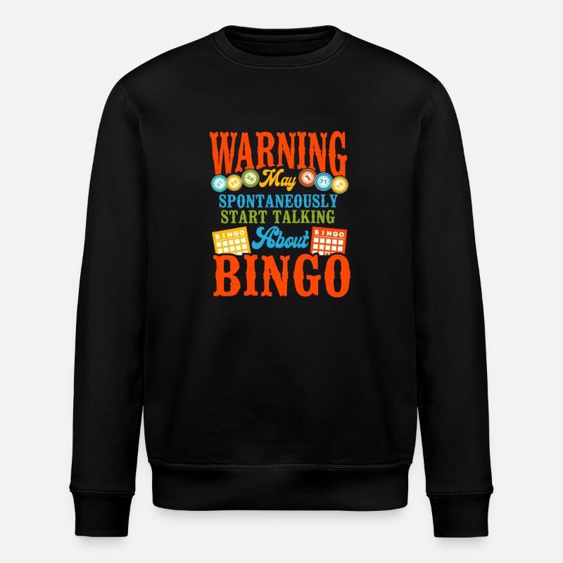 Bingo Player Warning May - Stanley/Stella ROLLER Unisex Organic Sweatshirt - black