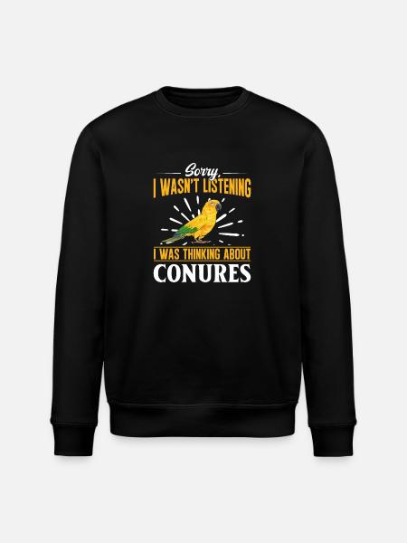 Parakeet Parrot Parakeet Bird - Stanley/Stella ROLLER Unisex Organic Sweatshirt - black